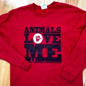 Animals Love Me Crewneck
